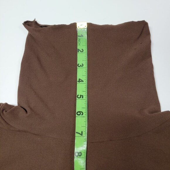 Turtleneck Seamless Top Brown Top Long Sleeve Fall Top Winter Top Size L NEW - Picture 9 of 9